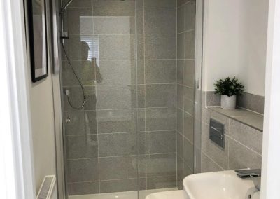 new build bathroom clean for housing developments