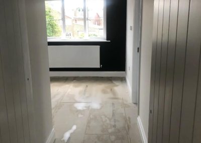 new bedroom deep clean in new home housing development