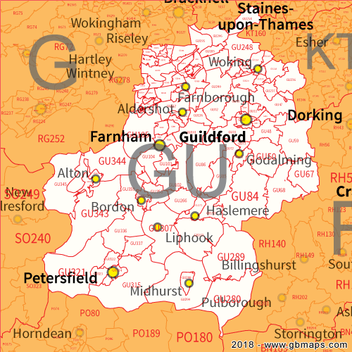 gu-guildford-postcode-sector-map
